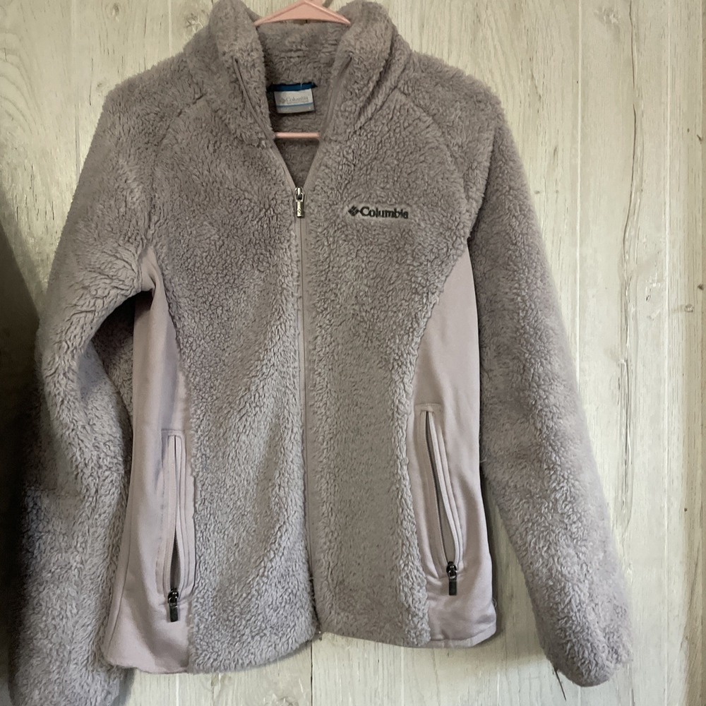 Columbia Women's Fleece‎ Jacket Zipper Front Light Purple  Sizes Small